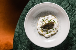 ROYAL STURGEON CAVIAR WITH THE BEST CREAMY BURRATA FROM PUGLIA