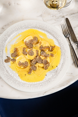 TORTELLI WITH BURRATA AND BLACK TRUFFLE