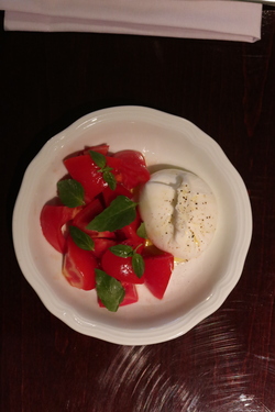 CAPRESE WITH BURRATA CHEESE